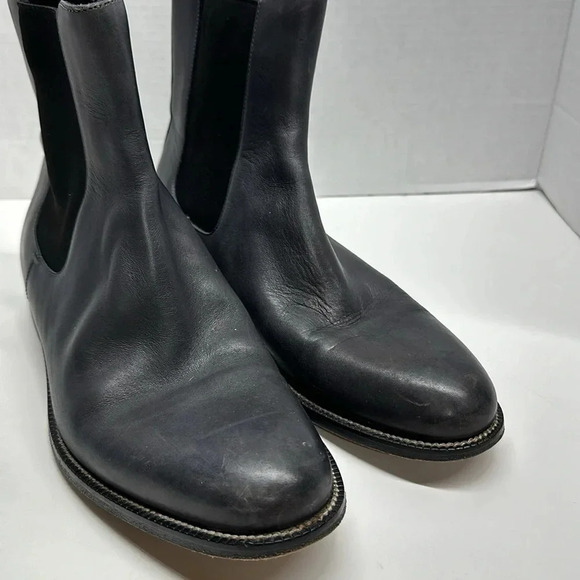 Gucci Leather Chelsea Ankle Boots Pull On Casual Shoes Gray Men's 11.5 247492 - Picture 2 of 14